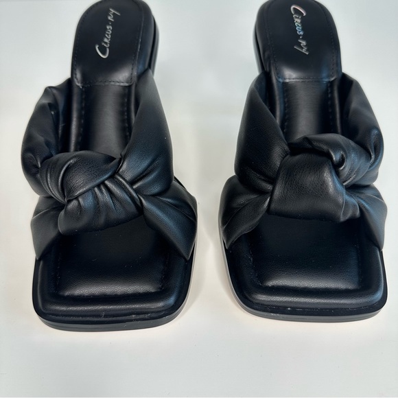 Circus Sam Edelman Black Sim Square Toe Heel Sandal - Picture 3 of 10